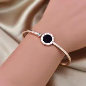 1pc Elegant Rose Golden Open Cuff Bracelet | Versatile Accessory for Daily Wear & Parties | Bracelets