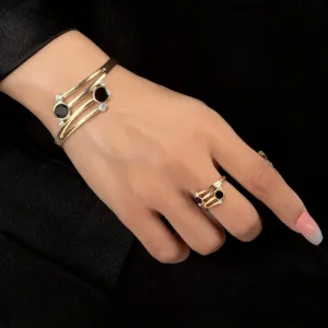 Trendy Minimalist Style Crossed Jewelry Set |  Round Shaped Bohemian Style Zinc alloy | Bracelets