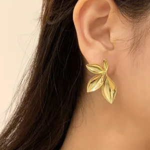 Leaf Design Stud Earrings for Women | Earrings