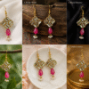 Stunning Pink Mirror Earrings Every Girl Needs for a Graceful Traditional Look in 2026