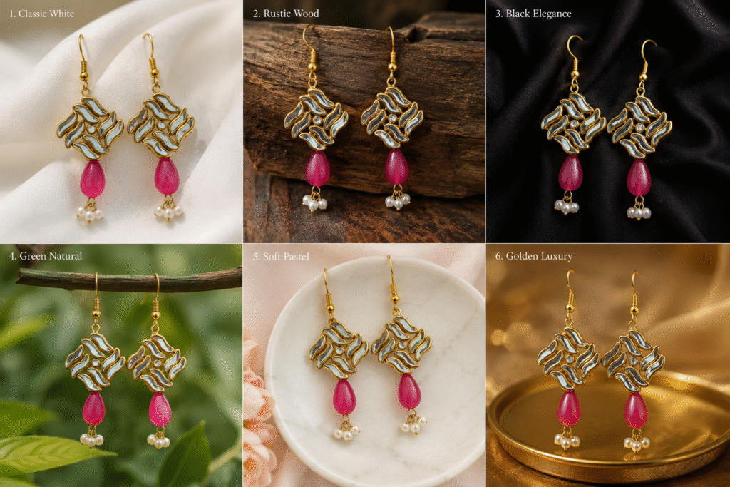 Stunning Pink Mirror Earrings Every Girl Needs for a Graceful Traditional Look in 2026
